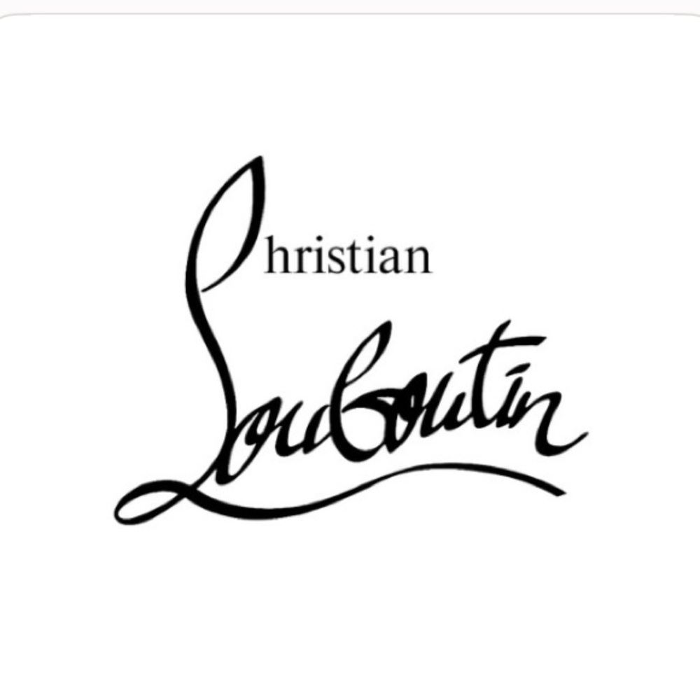Christian Louboutin Black Script Logo